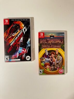 Set of 2 Nintendo Switch Games - Need for Speed & Hotel Transylvania